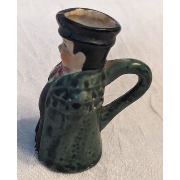 2 Toby Pitcher Japan Miniature Jug Creamer Ceramic Man Mug Style Vtg Colonial - Picture 14 of 16